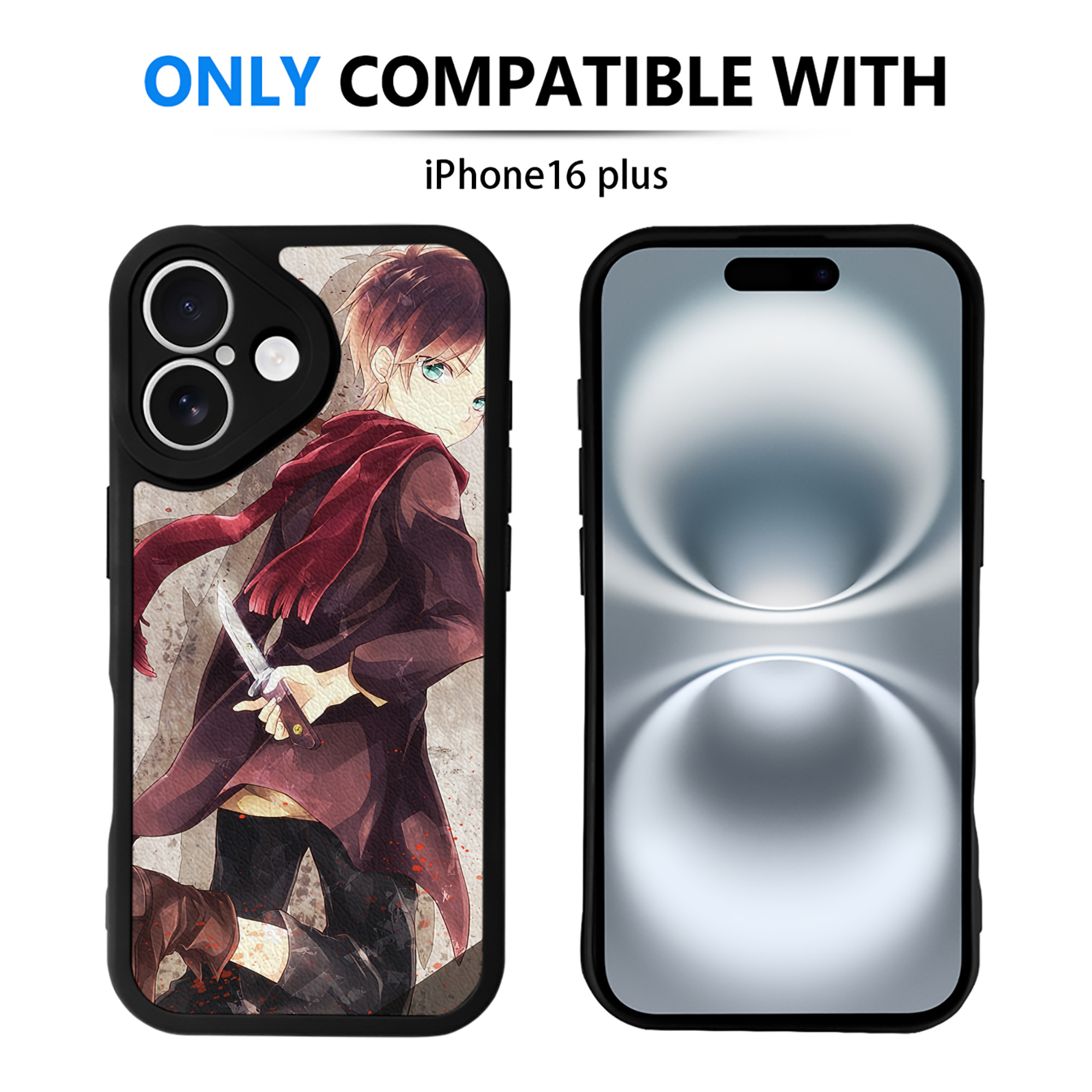 （画像用） 進撃の巨人 Attack on Titan 【iPhone 16シリーズ対応】シリコンスマホケース（レザー調） 材質：シリコン